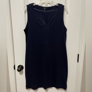 Talbots Large Petite Navy Sleeveless Dress